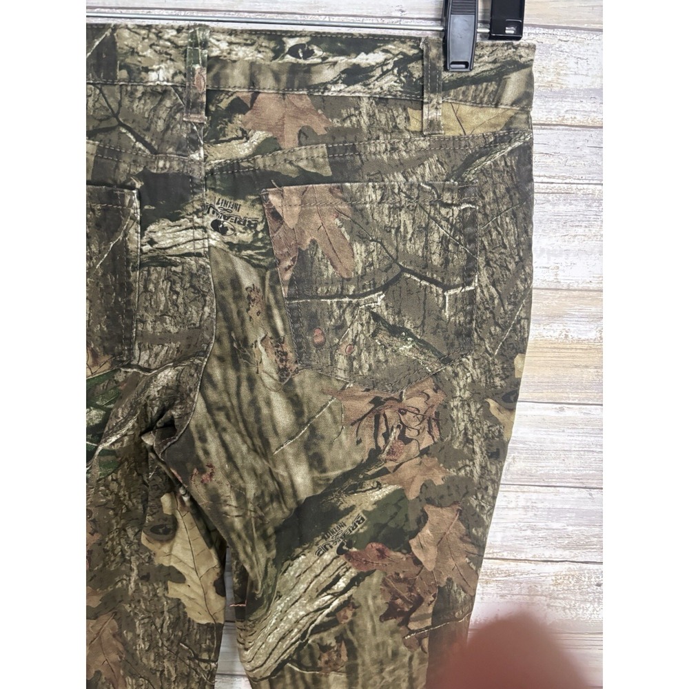 Mossy Oak Pants Womens 6 Green Camo Outdoors Jean Stretch Pocket - Picture 7 of 8